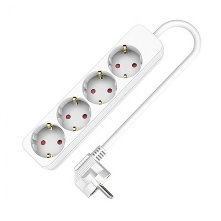 BASE MÚLTIPLE 4 ENCHUFES CABLE 1.5M TME