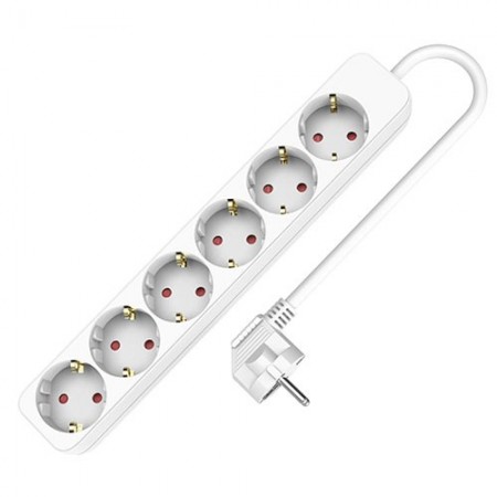 BASE MÚLTIPLE 6 ENCHUFES CABLE 1.5M TME