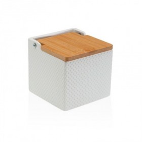 *SALERO TAPA BAMBU BLANCO 12x11 CM