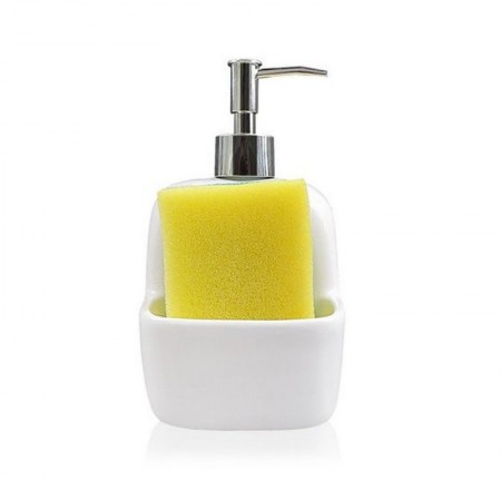 DISPENSADOR JABON PORCELANA 10,5x9,4x17,8 CM