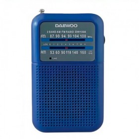 RADIO PORTATIL AZUL CON ALTAVOZ DAEWOO
