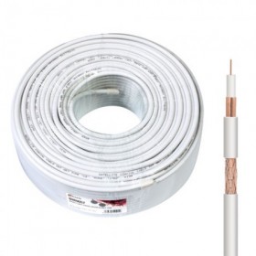 CABLE COAXIAL ANTENA BLANCO 100M