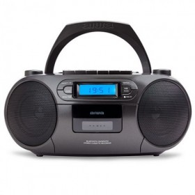 RADIO CASETE CD BLUETOOTH/USB NEGRO AIWA