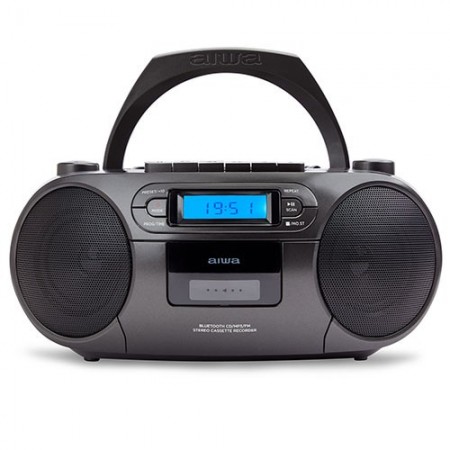 RADIO CASETE CD BLUETOOTH/USB NEGRO AIWA