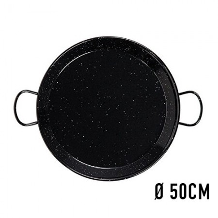 PAELLERA 50CM ACERO ESMALTADO 13 RACIONE