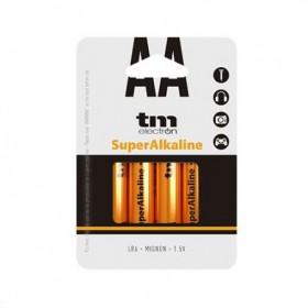 PILA ALCALINA LR6 TM ELECTRON 4UDS.