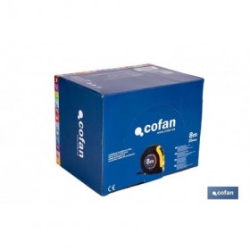 Expositor para flexómetros con protección de goma de Cofan | Incluyen los flexómetros | Varias medidas y capacidades
