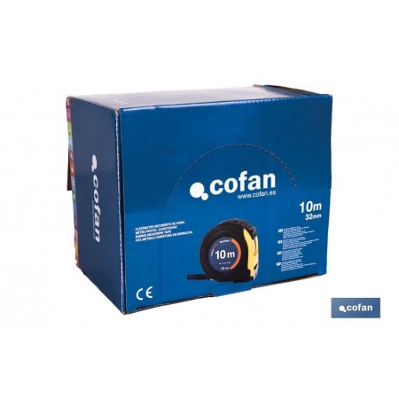 Expositor para flexómetros con protección de goma de Cofan | Incluyen los flexómetros | Varias medidas y capacidades