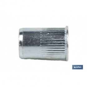Tuercas Remachables Acero Cabeza Reducida Ranurada