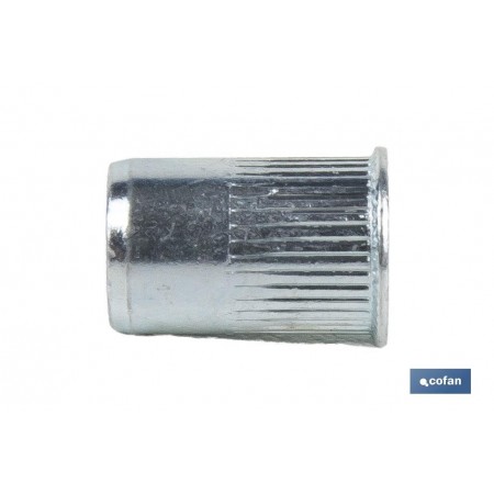 Tuercas Remachables Acero Cabeza Reducida Ranurada