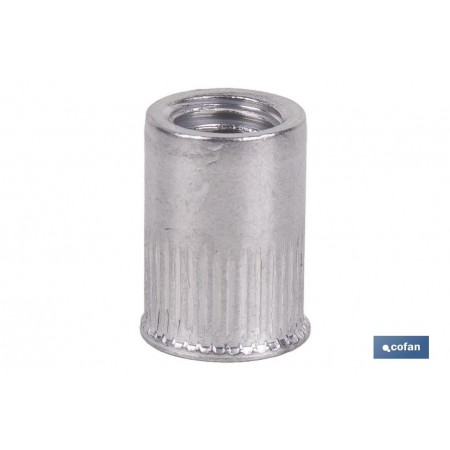 Tuercas Remachables Cilíndricas de Aluminio con Cabeza Reducida | Gran variedad de medidas