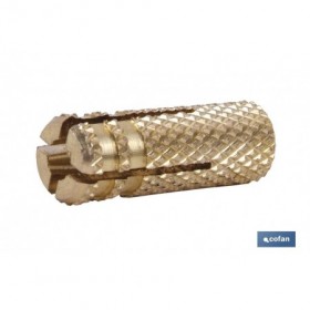 Taco de latón de expansión roscado interior | Medidas desde 4 mm hasta 12 mm | Fabricado en latón de alta calidad