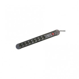 ▷ Base 8 Tomas Con Protección Sobrecargas.Negro. | Ferreidea