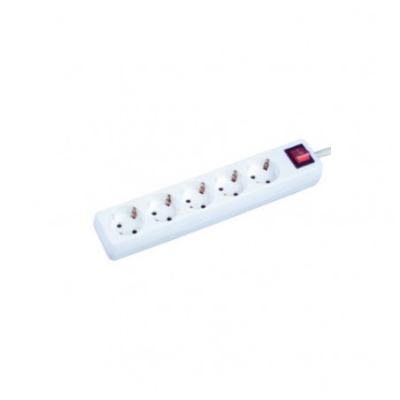 ▷ Base Múltiple 5 Tomas Con Interruptor  | Ferreidea