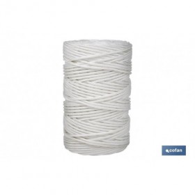 Cordón reforzado para tendederos de pared | Fabricado en poliéster | Madejas con diferentes medidas | Color: Blanco