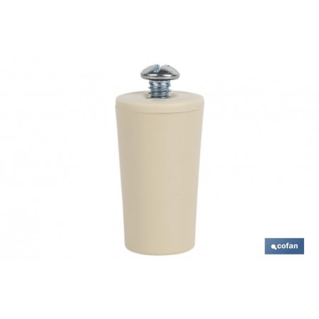 Tope para persianas en PVC | Medida 40 mm | Incluye tornillo métrica 6 | Disponible en varios colores