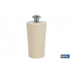 Tope para persianas en PVC | Medida 40 mm | Incluye tornillo métrica 6 | Disponible en varios colores