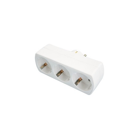 ▷ Adaptador 3 Tomas. Schuko | Ferreidea