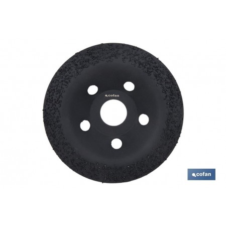 Plato Rectificador para Amoladora con Placas de Carburo de Tungsteno | Diferentes Granos | Medidas: Ø 115 x 22,23 mm