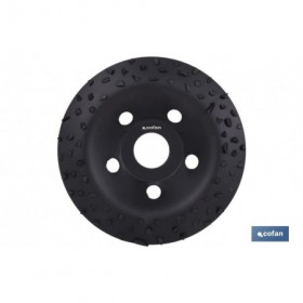 Plato Rectificador para Amoladora con Placas de Carburo de Tungsteno | Diferentes Granos | Medidas: Ø 115 x 22,23 mm