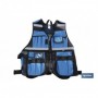Chaleco portaherramientas multibolsillos ajustable con bandas reflectantes
