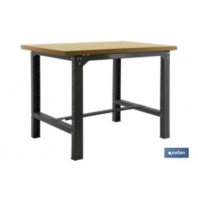 Mesa de trabajo de acero | Resistente y versátil | Color antracita | Disponible en diferentes medidas