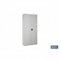 Armario multiusos | Accesorio con 2 puertas y 4 estantes | Material: acero | Medidas: 180 x 80 x 40 cm