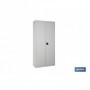 Armario multiusos | Accesorio con 2 puertas y 4 estantes | Material: acero | Medidas: 180 x 80 x 40 cm