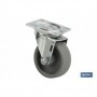 Rueda de polipropileno con placa de 42 mm | Diámetros desde 25 mm hasta 50 mm | Para pesos desde 20 kg hasta 45 kg