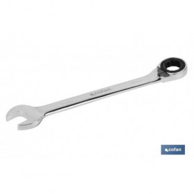 LLave Combinada con Carraca Reversible | Medidas desde 8 a 27 mm | Acero pulido