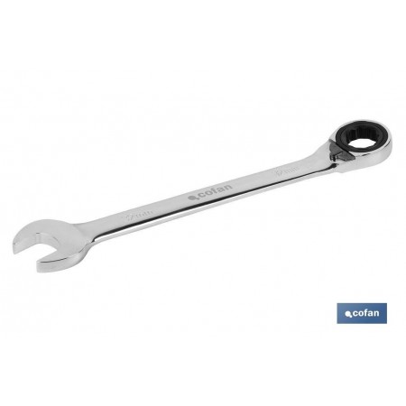 LLave Combinada con Carraca Reversible | Medidas desde 8 a 27 mm | Acero pulido