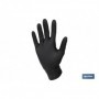 Caja de 100 guantes de nitrilo con textura diamantada | Tallas de la S a la XL | Color: Negro