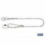 Cuerda de seguridad para posicionamiento de sujeción | Cordón de seguridad con ajustador y 2 mosquetones
