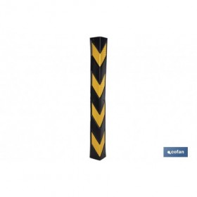 Esquinero Recto | Colores: amarillo y negro | Medidas: 8 x 800 x 100 mm