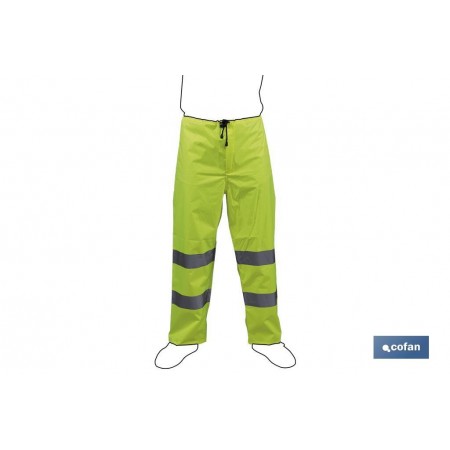 Pantalón de Lluvia de Alta Visibilidad | Tallas desde la S hasta la XXXL | Color amarillo