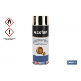 Pintura en Spray Efecto Cromo | Oro o Plata | Envase de 400 ml | Pintura en Aerosol