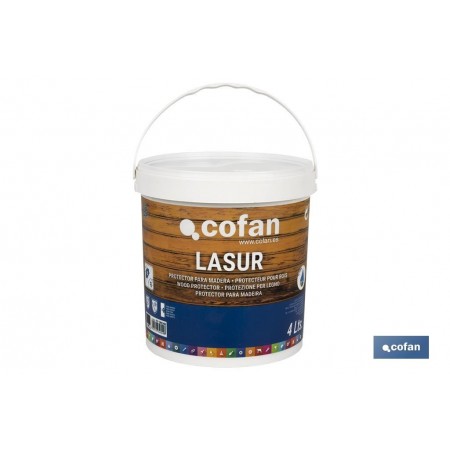 Lasur Protector al Agua para Madera | Acabado Mate | Diferentes Tamaños y Colores