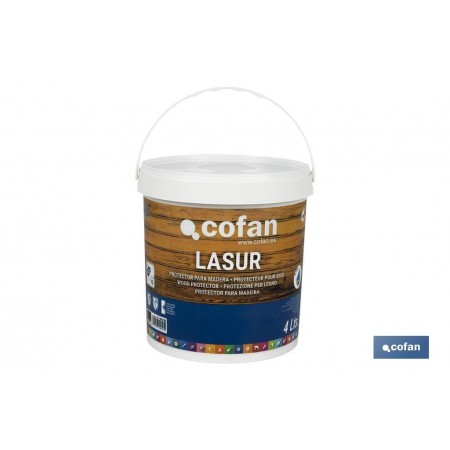 Lasur Protector al Agua para Madera | Acabado Mate | Diferentes Tamaños y Colores
