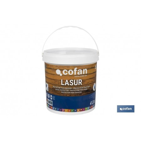 Lasur Protector al Agua para Madera | Acabado Mate | Diferentes Tamaños y Colores