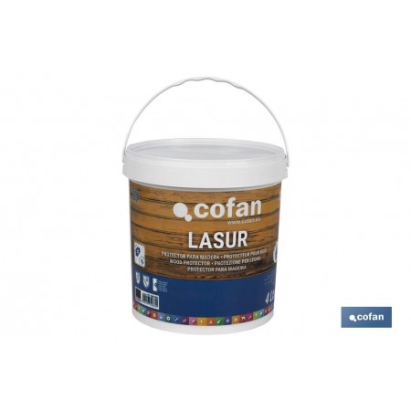 Lasur Protector al Agua para Madera | Acabado Mate | Diferentes Tamaños y Colores