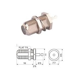 ▷ "F" Conector Hembra Fijación A Rosca. | Ferreidea