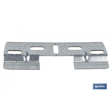 Placa Doble para Colgar y Fijar en Mobiliario | Medidas: 130 mm y Hueco: 42 mm