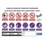 Cartel Multiseñal | Normas de seguridad e higiene para invernaderos | Medida 1000 x 700 mm