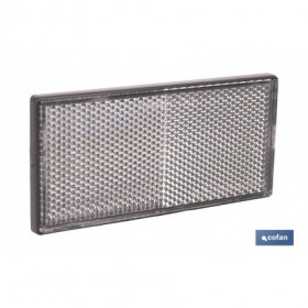 Catadióptrico rectangular con adhesivo para poner en vehículos | Medidas: 106 x 50 mm | Disponible en 3 colores