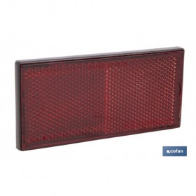 Catadióptrico rectangular con adhesivo para poner en vehículos | Medidas: 106 x 50 mm | Disponible en 3 colores