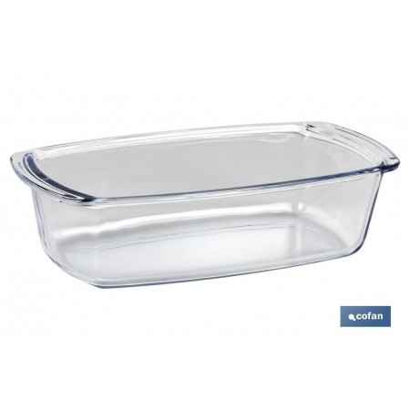 Fuente ovalada de borosilicato Modelo Baritina I Capacidad 1800 ml I Peso 800 gramos