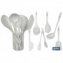 Set de 7 utensilios blancos para cocina de la gama Bach