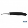 Cuchillo de Recolección | Pack de 12 Unidades | Modelo puntilla curva | Medida de la hoja 60 mm | Mango de Color negro