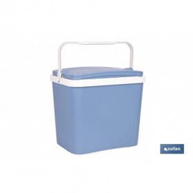 Nevera rígida de 24 litros | Color: azul claro | Material: polipropileno