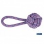 Nudo con Tirador | Mordedor para Perros| Color Morado